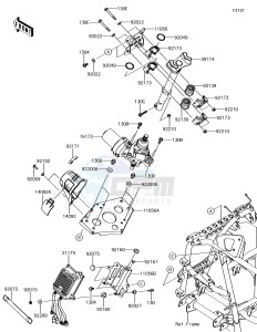 BRUTE FORCE 750 4x4i EPS KVF750GJF EU drawing Steering Shaft