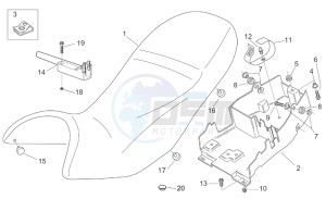 Pegaso 650 ie drawing Saddle