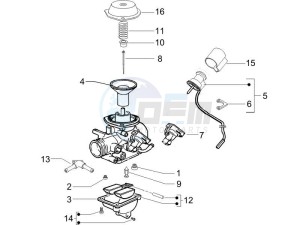 Granturismo 125 L Potenziato drawing Carburetor components