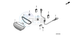 TRX500FEA Australia - (U / EC) drawing TAILLIGHT