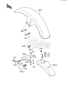 KZ 440 G (G1) drawing FENDERS