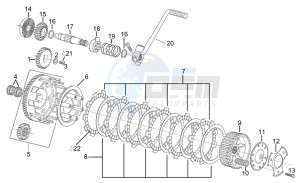 etx 125 1998 drawing Clutch