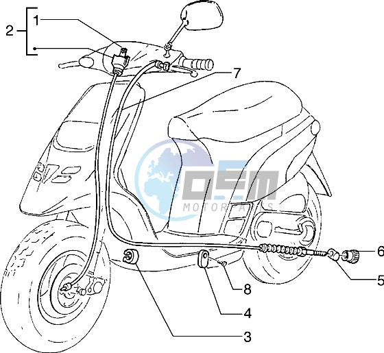 Transmissions-rear brake-speedometer (kms)