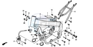 CR250R drawing FRAME BODY (1)