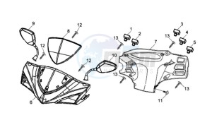 JET 4 50cc drawing FR  HANDLE COVER