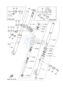 TT-R110E (5B6P 5B6R 5B6S 5B6S) drawing FRONT FORK