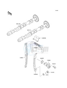 ZX 900 C [NINJA ZX-9R] (C1-C2) [NINJA ZX-9R] drawing CAMSHAFT-- S- -_TENSIONER