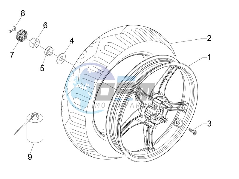 Rear wheel