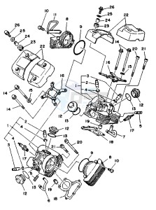 XV VIRAGO 250 drawing CYLINDER HEAD