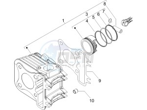 Liberty 50 4t Delivery drawing Cylinder-piston-wrist pin unit