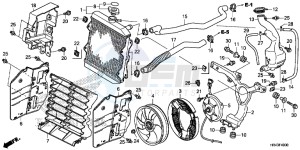 TRX500FM1F TRX500FM Europe Direct - (ED) drawing RADIATOR