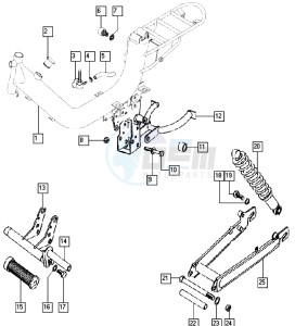 FLEXER_25-45kmh_K4-K7 50 K4-K7 drawing Frame-swinging arm