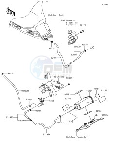 NINJA 650 EX650KHFA XX (EU ME A(FRICA) drawing Fuel Evaporative System