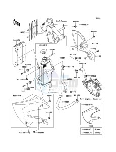 KX65 KX65ABF EU drawing Radiator