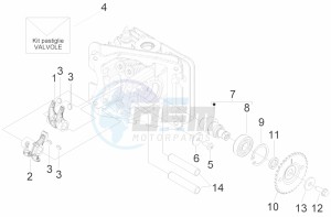 Typhoon 50 4T 4V E2 (NAFTA) drawing Rocking levers support unit