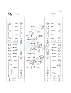 EN 500 C [VULCAN 500 LTD] (C6F-C9F) C7F drawing FRONT FORK-- C7F - C9F- -