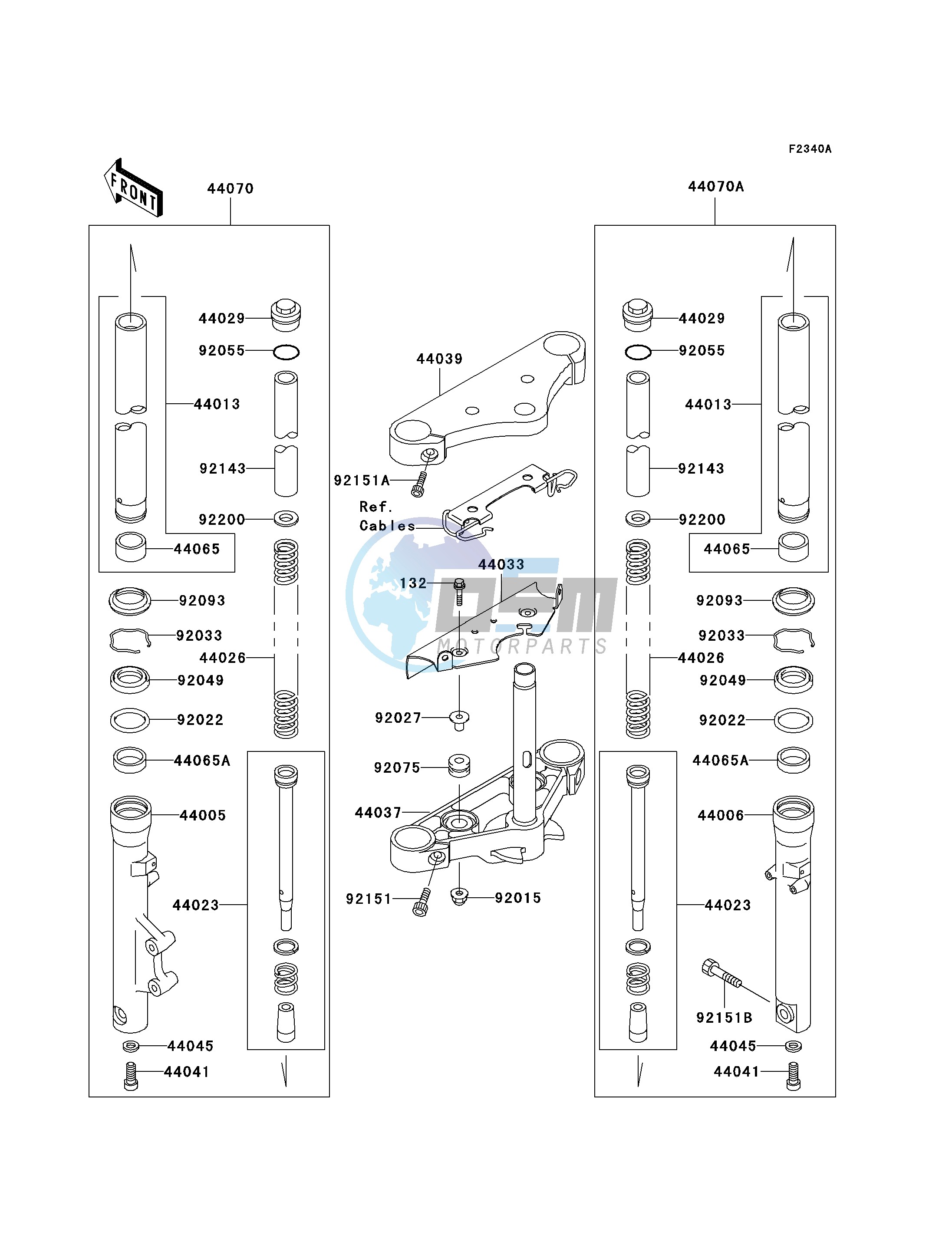 FRONT FORK-- C7F - C9F- -