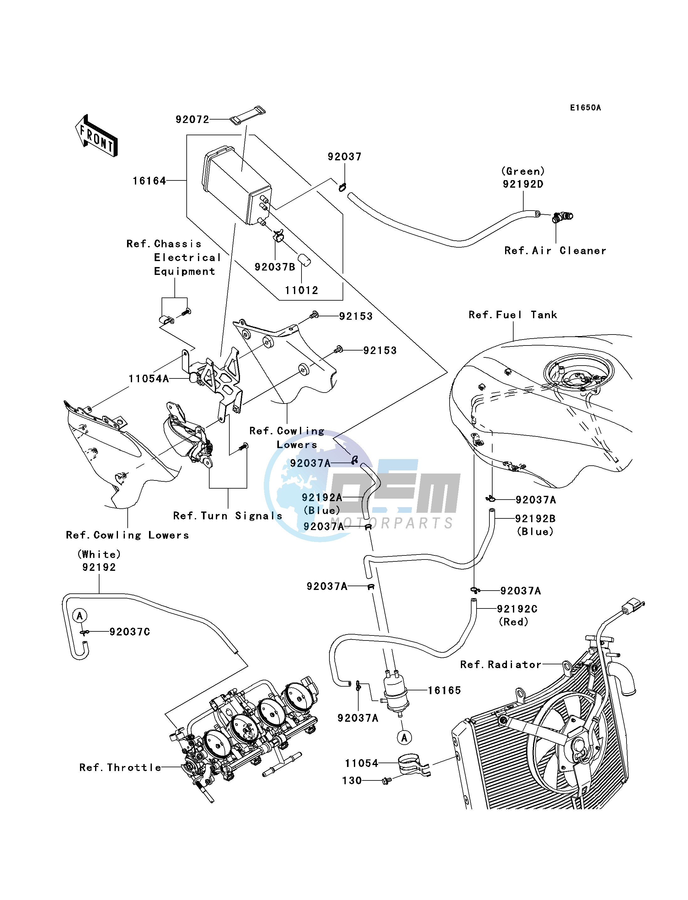 FUEL EVAPORATIVE SYSTEM-- P8F_P8FA- --- CA- -