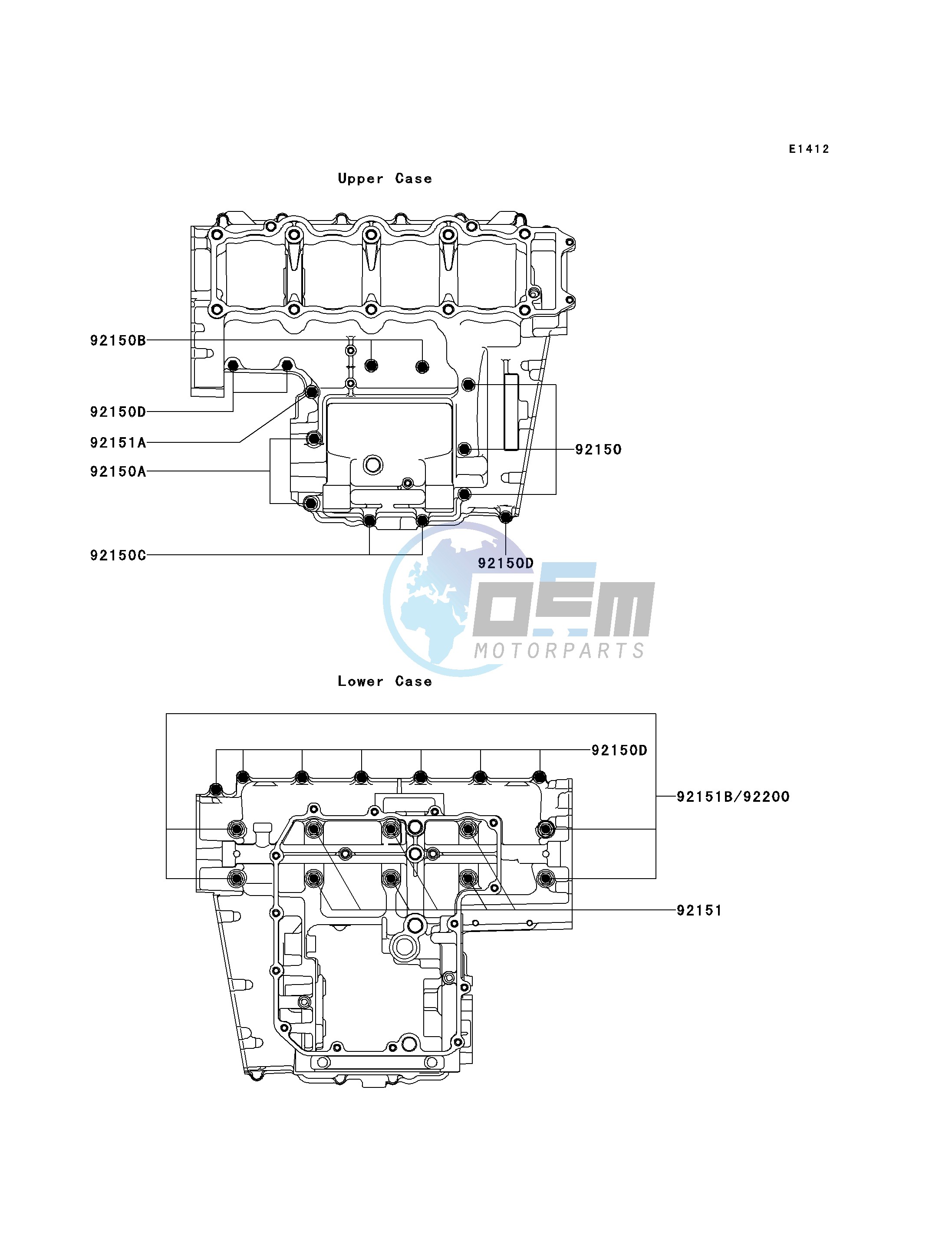 CRANKCASE BOLT PATTERN