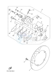 MT09 900 (1RCA 1RCB) drawing REAR BRAKE CALIPER