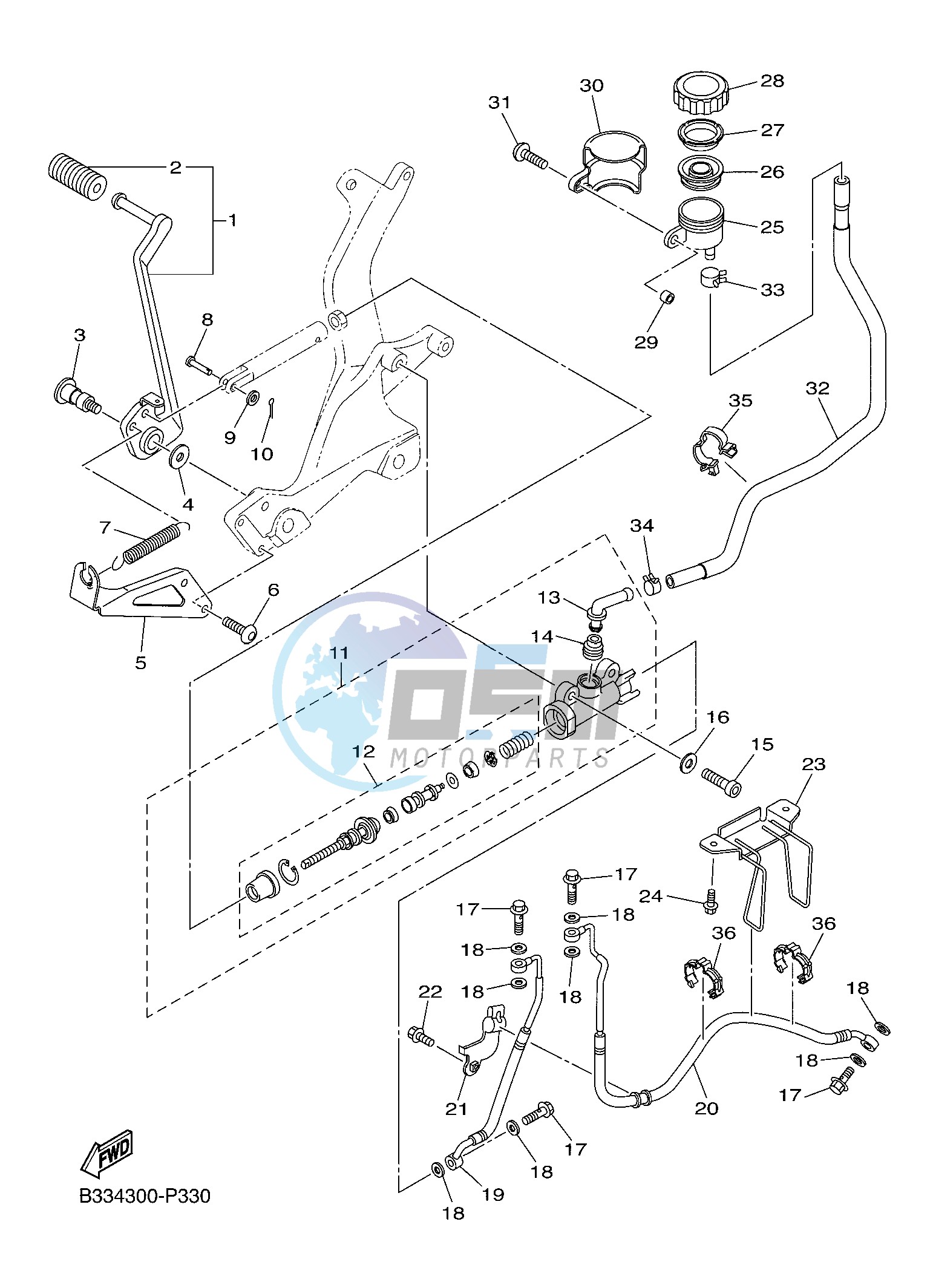 REAR MASTER CYLINDER