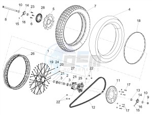 RX 125 E4 (EMEA) drawing Rear wheel