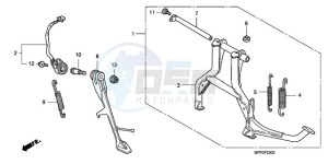 CB1300A9 BR / ABS CO MME - (BR / ABS CO MME) drawing STAND