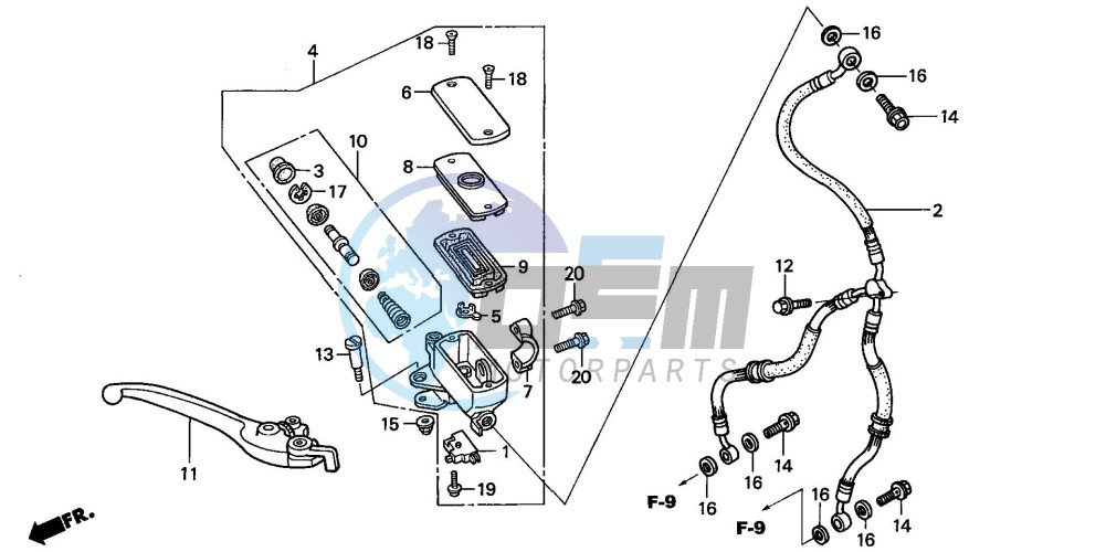 FR. BRAKE MASTER CYLINDER