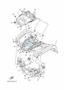 YFM450FWBD KODIAK 450 (B5R2) drawing FRONT FENDER