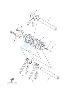 MT09A MT-09 ABS 900 (2DRF 2DRG) drawing SHIFT CAM & FORK