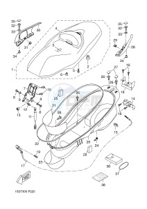 YP400RA X-MAX 400 ABS X-MAX (1SDE 1SDE 1SDE 1SDE) drawing SEAT