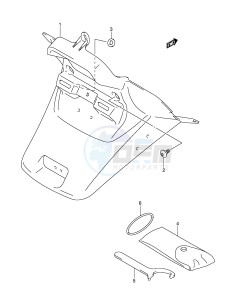 AN650 (E2) Burgman drawing REAR FENDER