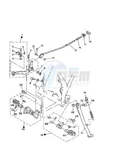 TT A 350 drawing STAND-FOOTREST