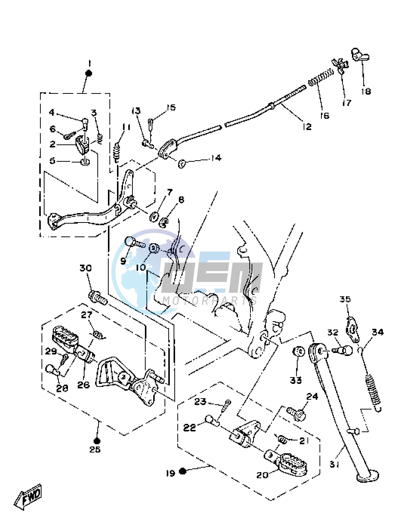 STAND AND FOOTREST