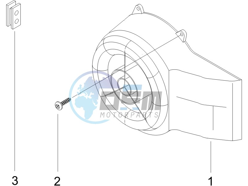 Flywheel magneto cover - Oil filter