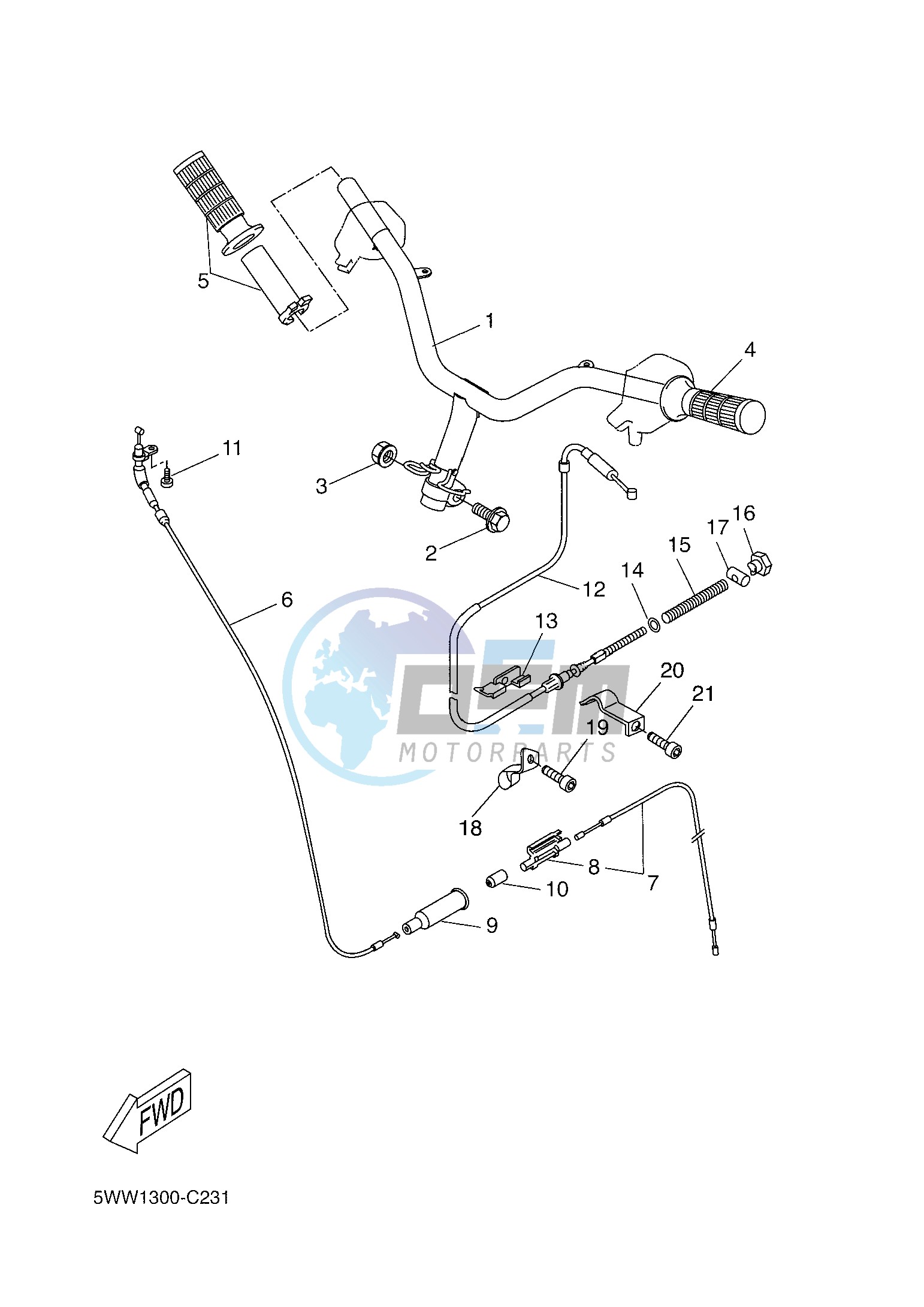 STEERING HANDLE & CABLE