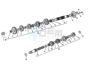 ELEFANT 750 drawing GEAR BOX