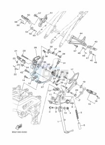 MT-09 MTN850-A (BS2T) drawing STAND & FOOTREST