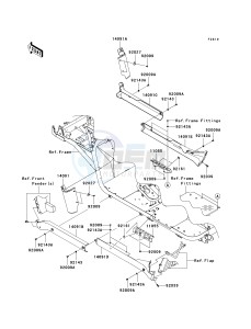 KAF 950 G [MULE 4010 TRANS4X4 DIESEL] (G9F-GAF) G9F drawing SIDE COVERS_CHAIN COVER