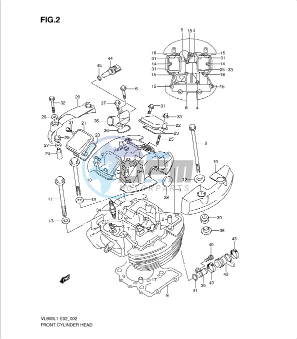 FRONT CYLINDER HEAD