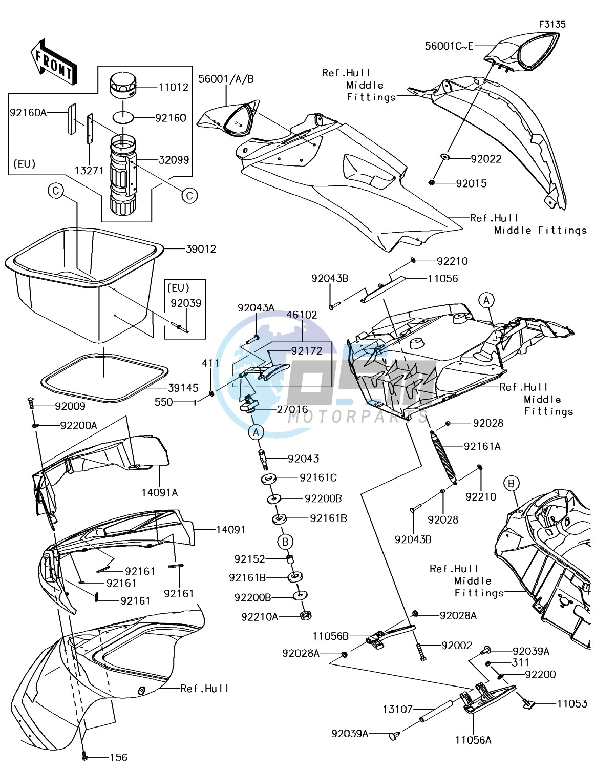 Hull Front Fittings