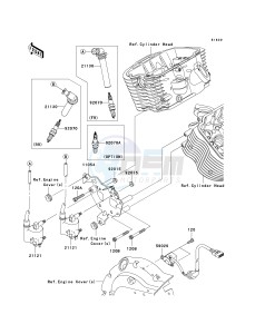 VN 900 C [VULCAN 900 CUSTOM] (7F-9FA) C9FA drawing IGNITION SYSTEM