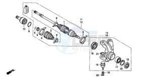 TRX300FW FOURTRAX drawing KNUCKLE (TRX300FW)