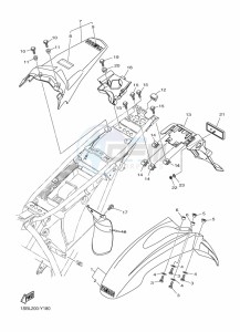 XTZ125E XTZ125 (1SBM) drawing FENDER