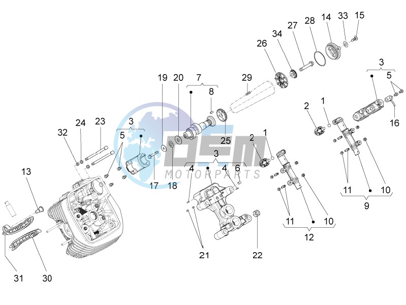 LH cylinder timing system