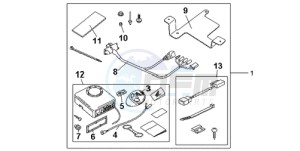 CB600F39 France - (F / CMF ST 25K) drawing KIT ALARM SYS