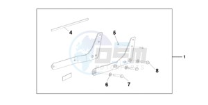 VT750CA9 Australia - (U / ST) drawing BACKREST/REAR CAR