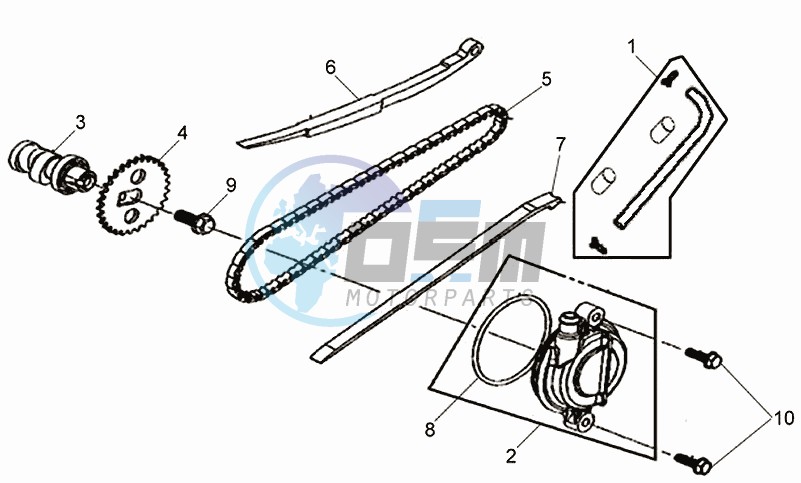 CHAIN / CHAIN TENSIONER / CHAIN GUIDE