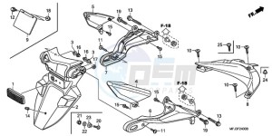 CBR600RR9 UK - (E / MME) drawing REAR FENDER