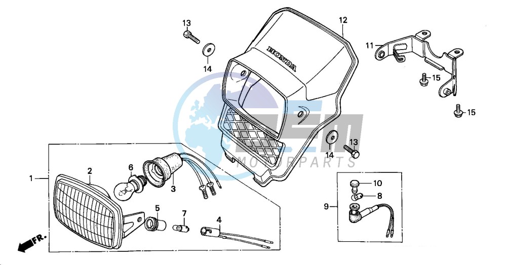 HEADLIGHT (DK/E/ED/N)